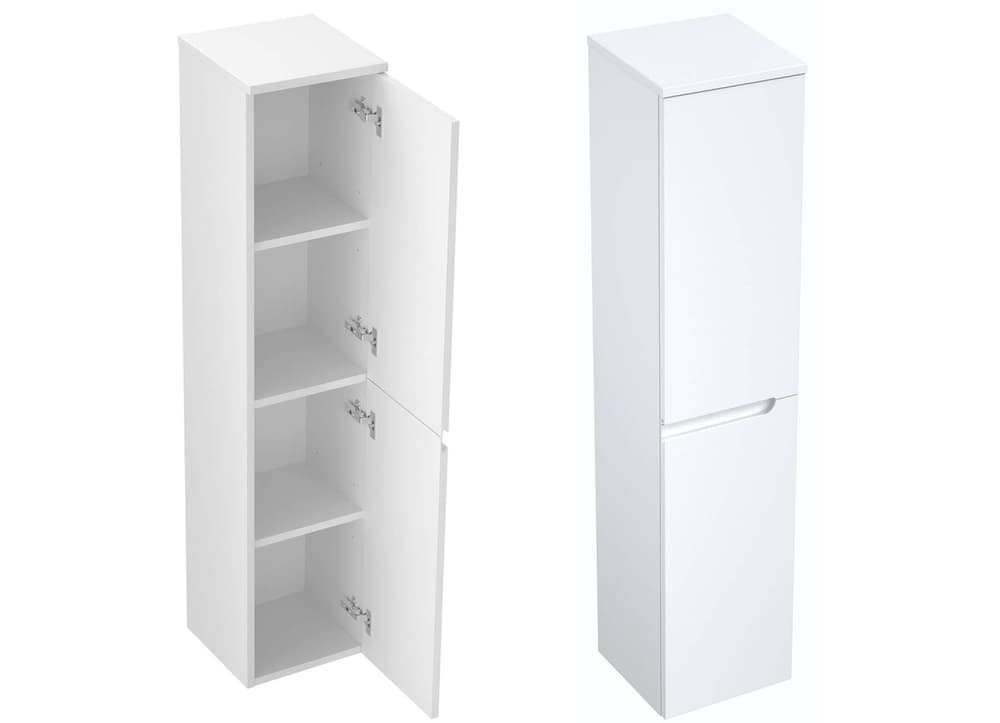 Słupek Łazienkowy ETH 30 cm 2D Prawy - Biały Mat