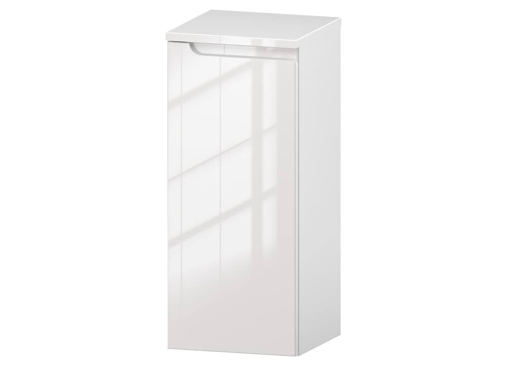 Słupek Łazienkowy ETH 30 cm DD Lewy - Biały Wysoki Połysk