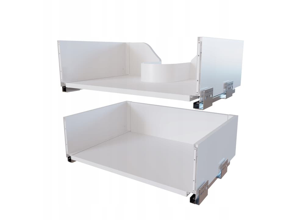 Szafka z Umywalką LOGHOS 90 cm Biały Mat KOSZ CARGO Furni