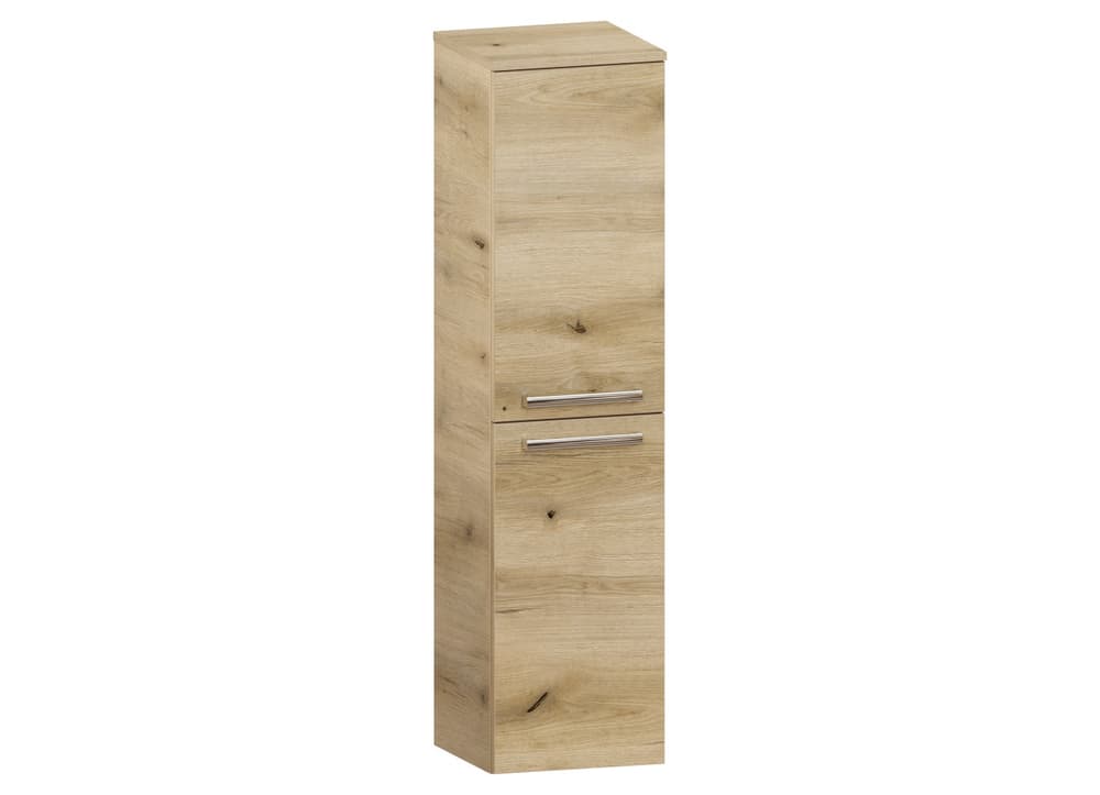 Słupek Łazienkowy ATHD 35 cm DK Prawy - Dąb Evoke Coast Mat - Uchwyty Chromowane