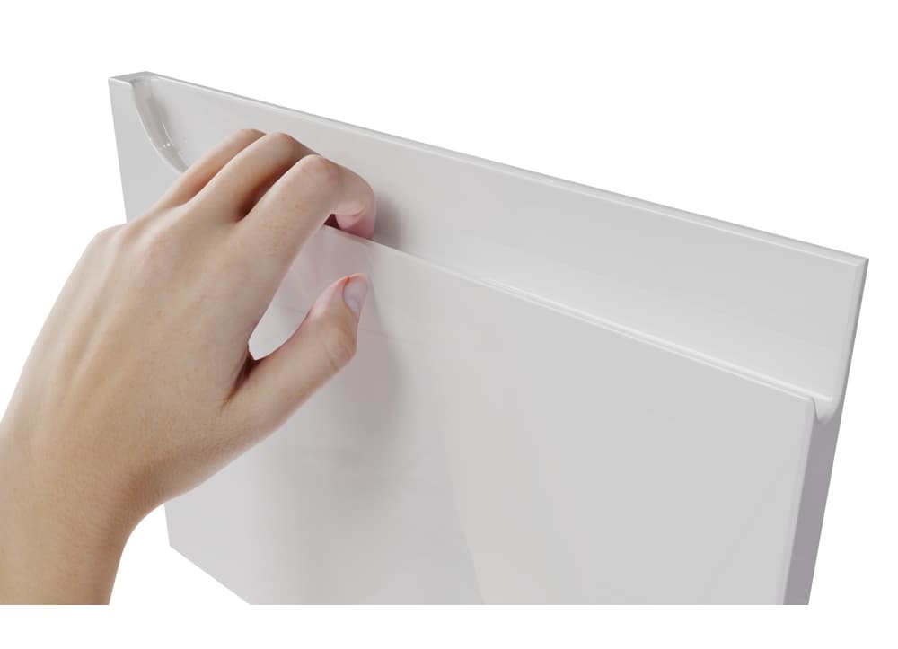 Szafka Wisząca Z Blatem ETH 120 cm DUO - Biały Wysoki Połysk