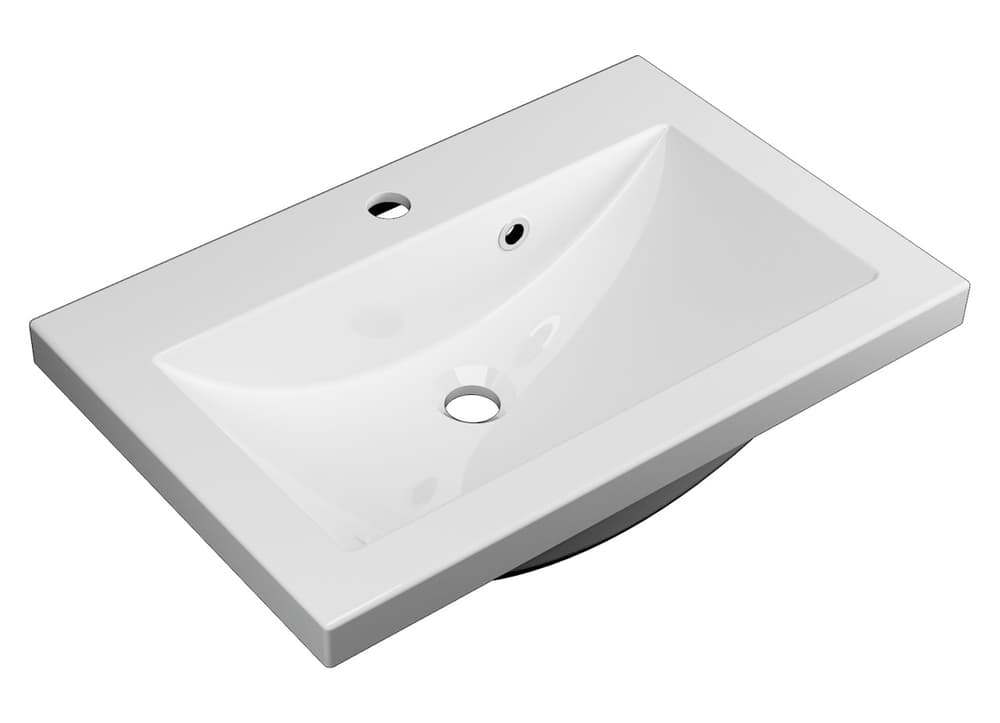 Szafka Wisząca Z Umywalką RON 60 cm - Cappuccino Mat - Uchwyty Chromowane
