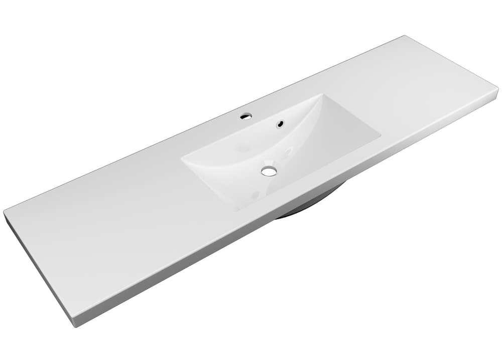 Szafka Wisząca Z Umywalką RON 140 cm D - Titan Mat - Uchwyty Chromowane
