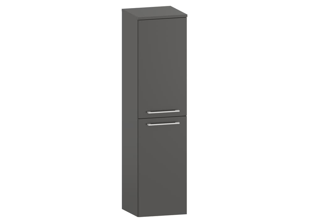 Słupek Łazienkowy RON 35 cm DK Prawy - Titan Mat - Uchwyty Białe Matowe