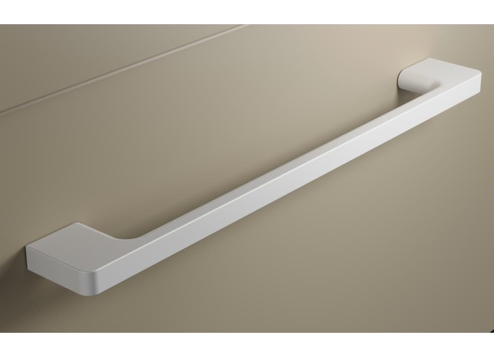 Szafka nad Pralkę RON 45 cm D Prawa - Cappuccino Mat - Uchwyty Białe Matowe