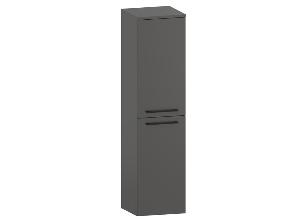 Słupek Łazienkowy RON 35 cm 2D Prawy - Titan Mat - Uchwyty Czarne Matowe