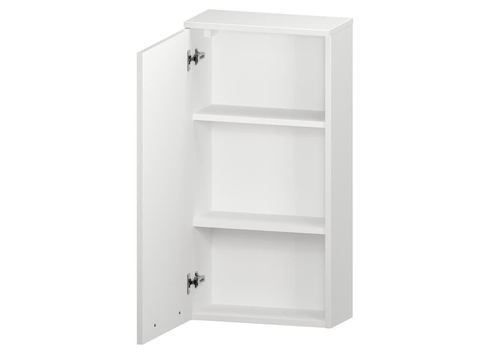 Szafka nad Pralkę ATH 45 cm D90 Lewa - Biały Mat - Uchwyty Czarne Matowe