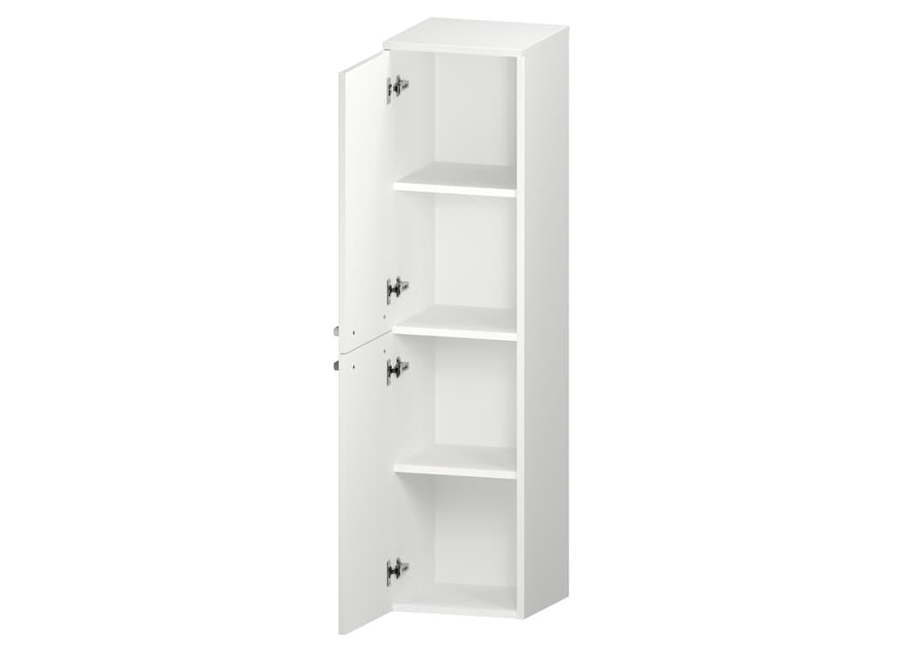 Słupek Łazienkowy ATH 35 cm 2D Lewy - Biały Mat - Uchwyty Chromowane