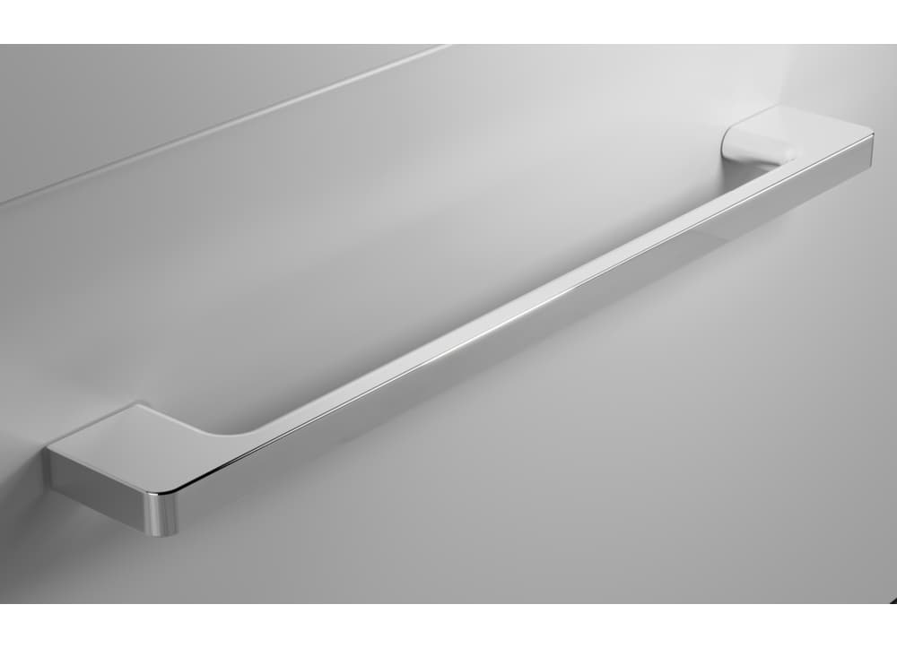 Szafka Wisząca Z Umywalką RON 120 cm DUO - Szary Mat - Uchwyty Chromowane