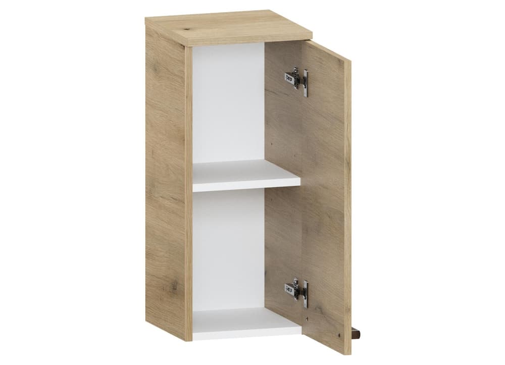 Słupek Łazienkowy ATHD 30 cm DW Prawy - Dąb Evoke Coast Mat - Uchwyty Chromowane