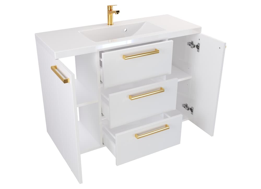 Szafka Umywalkowa Stojąca w stylu Loft ATHOS 100 cm D UZ MATOWA