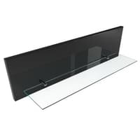 Szklana półka łazienkowa - Czarny wysoki połysk