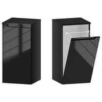 Słupek Łazienkowy ETH 35 cm K Prawy - Czarny Wysoki Połysk