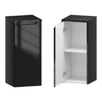 Słupek Łazienkowy ETH 30 cm DD Lewy - Czarny Wysoki Połysk