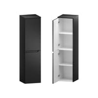 Słupek Łazienkowy ETH 35 cm 2D Lewy - Czarny Mat