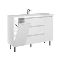 Szafka Stojąca Z Umywalką ETH 120 cm KD - Biały Mat