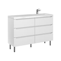 Szafka Stojąca Z Umywalką ETH 120 cm S Prawa - Biały Mat