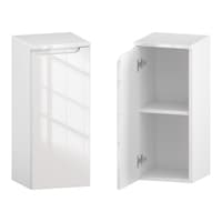 Słupek Łazienkowy ETH 30 cm DD Lewy - Biały Wysoki Połysk