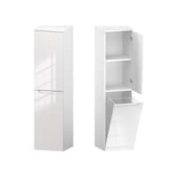 Słupek Łazienkowy ETH 35 cm DK Prawy - Biały Wysoki Połysk