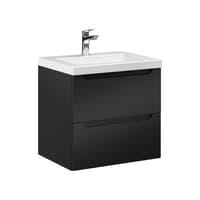 Szafka Wisząca Z Umywalką ETH 50 cm - Czarny Mat