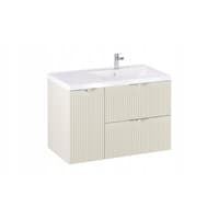 Szafka z Umywalką LOGHOS 90 cm Kaszmir Mat KOSZ CARGO Furni