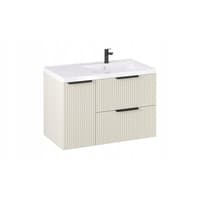 Szafka z Umywalką LOGHOS 90 cm Kaszmir Mat KOSZ CARGO Furni