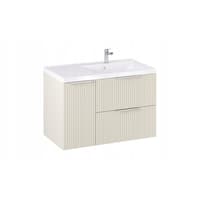 Szafka z Umywalką LOGHOS 90 cm Kaszmir Mat KOSZ CARGO Furni