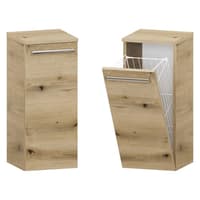 Słupek Łazienkowy ATHD 30 cm K - Dąb Evoke Coast Mat - Uchwyty Chromowane