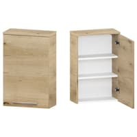 Szafka nad Pralkę ATHD 45 cm D Prawa - Dąb Evoke Coast Mat - Uchwyty Chromowane