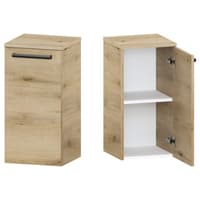 Słupek Łazienkowy ATHD 35 cm DD Prawy - Dąb Evoke Coast Mat - Uchwyty Czarne Matowe