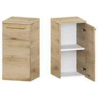 Słupek Łazienkowy ATHD 35 cm DD Prawy - Dąb Evoke Coast Mat - Uchwyty Złote Polerowane