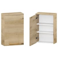 Szafka nad Pralkę ATHD 45 cm D Lewa - Dąb Evoke Coast Mat - Uchwyty Złote Polerowane