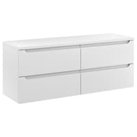 Szafka Wisząca Z Blatem ETH 120 cm S Lewa - Biały Mat
