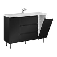 Szafka Stojąca Z Umywalką ETH 120 cm DK - Czarny Mat