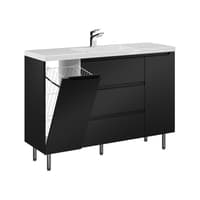 Szafka Stojąca Z Umywalką ETH 120 cm KD - Czarny Mat