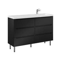 Szafka Stojąca Z Umywalką ETH 120 cm S Prawa - Czarny Mat