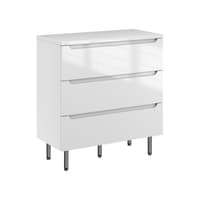 Szafka Stojąca Z Blatem ETH 80 cm - Biały Wysoki Połysk