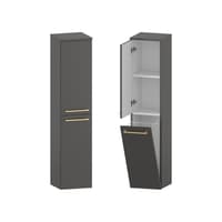 Słupek Łazienkowy RON 30 cm DK Lewy - Titan Mat - Uchwyty Złote Szczotkowane