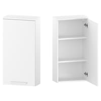 Szafka nad Pralkę RON 45 cm D90 Prawa - Biały Mat - Uchwyty Białe Matowe