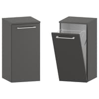 Słupek Łazienkowy RON 35 cm K - Titan Mat - Uchwyty Białe Matowe