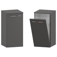 Słupek Łazienkowy RON 35 cm K - Titan Mat - Uchwyty Chromowane