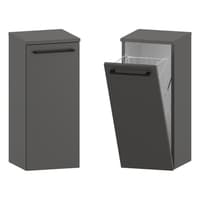 Słupek Łazienkowy RON 30 cm K - Titan Mat - Uchwyty Czarne Matowe