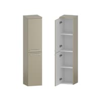 Słupek Łazienkowy RON 30 cm 2D Lewy - Cappuccino Mat - Uchwyty Białe Matowe