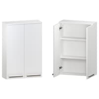 Szafka nad Pralkę ATH 60 cm 2D90 - Biały Mat - Uchwyty Chromowane