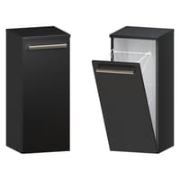 Słupek Łazienkowy ATH 30 cm K - Czarny Mat - Uchwyty Stal Szczotkowana