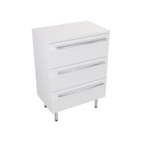Szafka Stojąca Z Blatem ATH 60 cm - Biały Mat - Uchwyty Chromowane