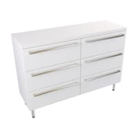 Szafka Stojąca Z Blatem ATH 120 cm DUO - Biały Mat - Uchwyty Stal Szczotkowana