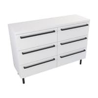 Szafka Stojąca Z Blatem ATH 120 cm DUO - Biały Mat - Uchwyty Czarne Matowe