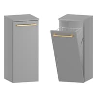 Słupek Łazienkowy RON 30 cm K - Szary Mat - Uchwyty Złote Szczotkowane