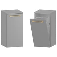 Słupek Łazienkowy RON 35 cm K - Szary Mat - Uchwyty Złote Szczotkowane